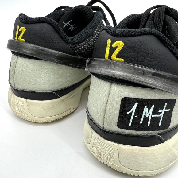 Nike JA 1 Fly Size 9 Mens Basketball Black Coconut Milk Silver DR8785 Preowned - Picture 4 of 8